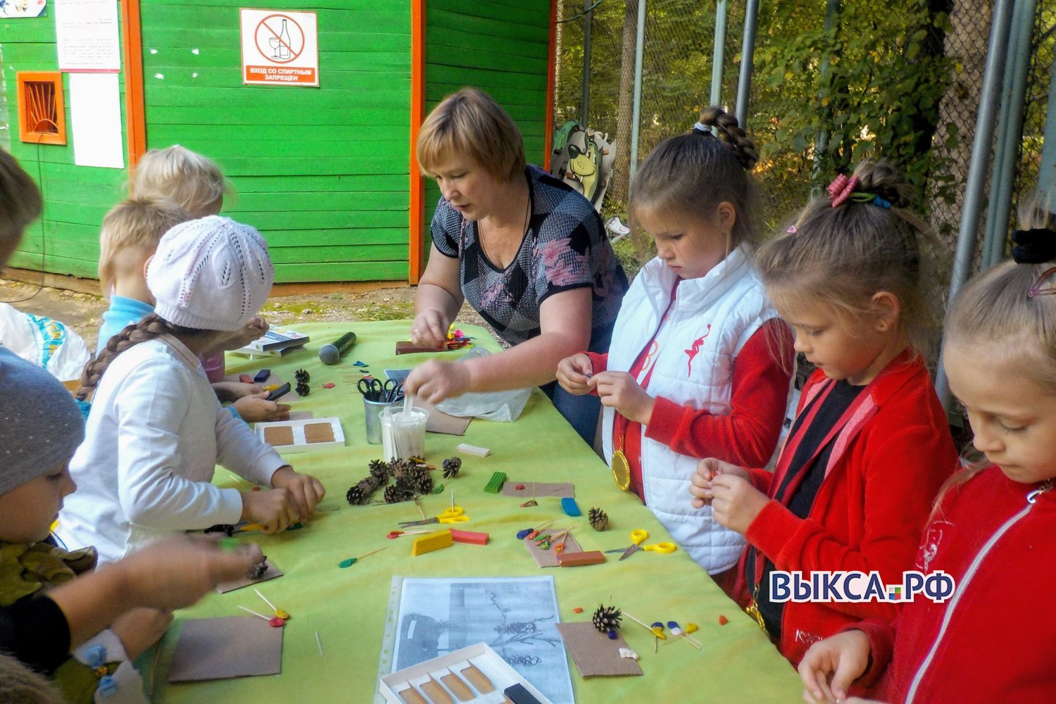 Мастер-класс для детей прошел в парке